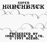 Super Hunchback back cover for GameBoy
